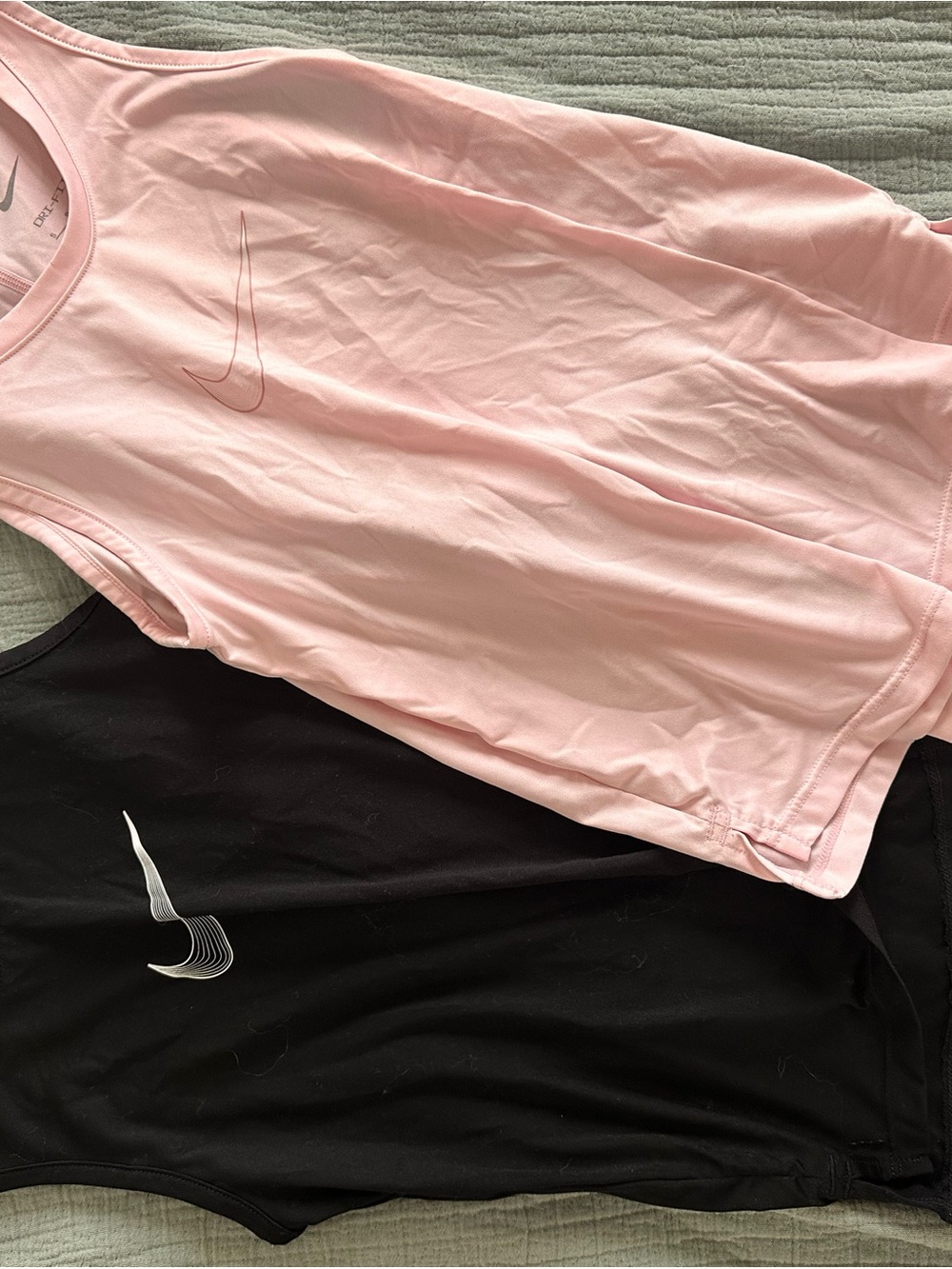 Nike Pink and Black Swoosh Tank Set